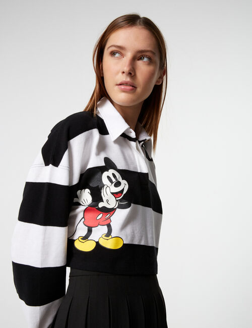 Striped Mickey Mouse polo shirt