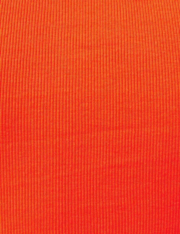 Robe ajustée orange