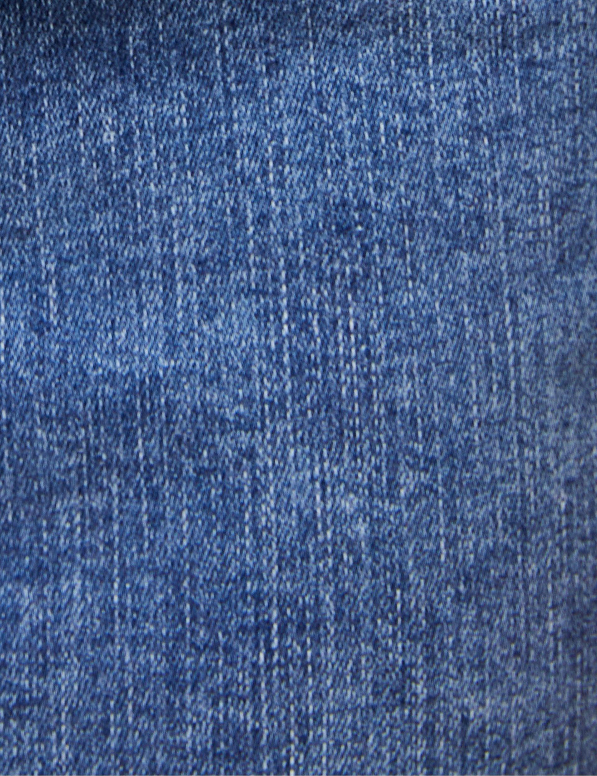 Jupe longue en jean bleu