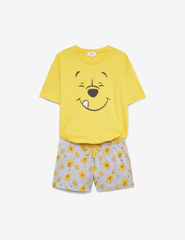 Pyjama Winnie l'Ourson Disney X DCM Jennyfer gris et jaune teen