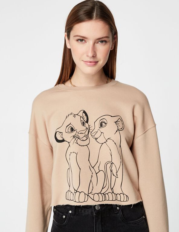 Lion King cropped sweatshirt girl