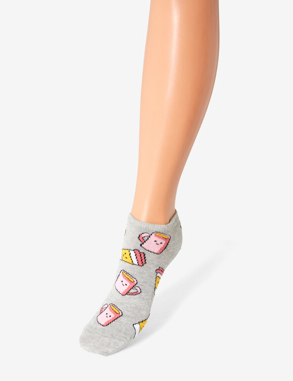Patterned socks girl