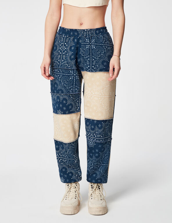 Patchwork-style joggers