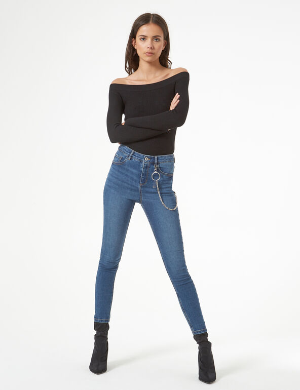 Super skinny jeans with chain teen